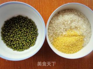 绿豆饭的做法步骤：1