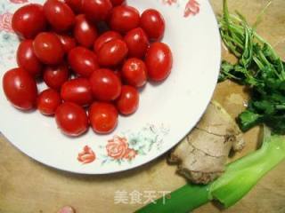 西红柿绿豆面的做法步骤：2