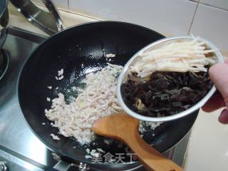 秋冬家常菜“肉丝烩拉皮”的做法步骤：11