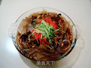 秋冬家常菜“肉丝烩拉皮”的做法步骤：19