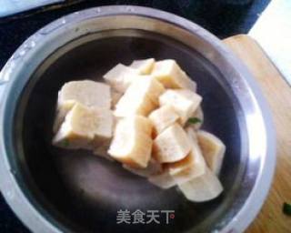 小白菜炖冻豆腐的做法步骤：3