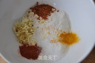 多味的 糙米粉炸鱼块 配 泡椒花饭的做法步骤：1