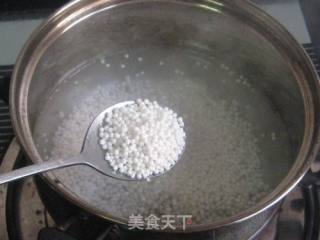 勿忘我花西米羹粥的做法步骤：2