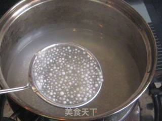 勿忘我花西米羹粥的做法步骤：3