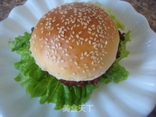 自制美味汉堡——照烧猪肉汉堡的做法步骤：9