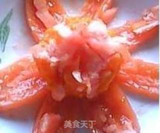 雪盖火焰山——糖拌番茄的做法步骤：7