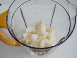 美白护肤—白梨苹果香蕉汁的做法步骤：4