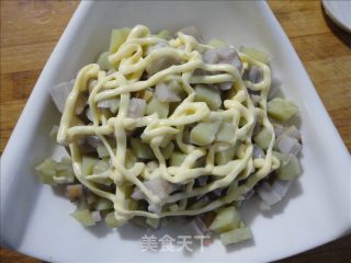 沙拉拌两芋的做法步骤：6