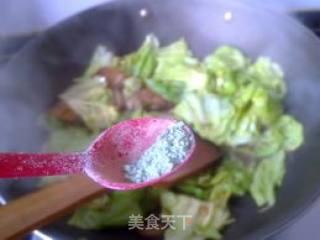 卷心菜炒肉片的做法步骤：8
