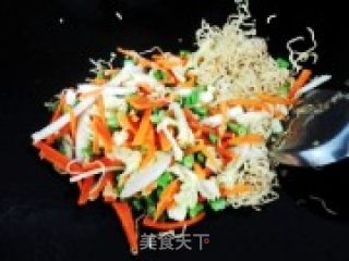 素菜炒面的做法步骤：6