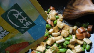 毛豆烧臭豆腐的做法步骤：15