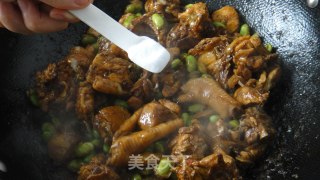 鸡烧毛豆的做法步骤：10