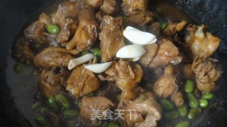 鸡烧毛豆的做法步骤：14