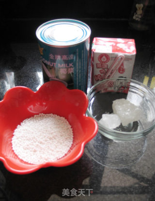 椰汁西米露---最家常的甜品的做法步骤：1