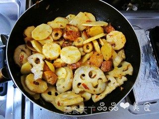 家庭版麻辣香锅的做法步骤：7