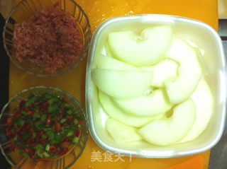 肉酱冬瓜的做法步骤：1