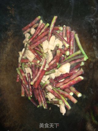 八月豆炒肉片的做法步骤：6