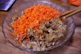 胡萝卜肉馅蒸饺的做法步骤：6