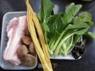 杂菜炒肉的做法步骤：1