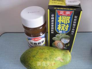椰奶木瓜汁的做法步骤：1