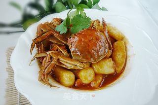 毛蟹炒年糕的做法步骤：11
