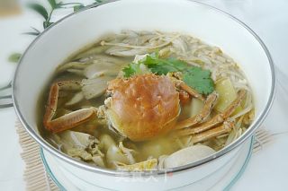 原汁原味——菌菇蟹汤的做法步骤：8