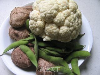 鲍汁菜花的做法步骤：1