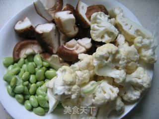 鲍汁菜花的做法步骤：2