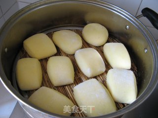 玉米面刀切馒头的做法步骤：9