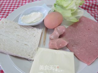 小巧三明治的做法步骤：1