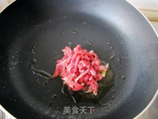 榨菜肉丝炒高粱米饭的做法步骤：4