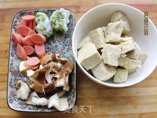 什锦冻豆腐汤的做法步骤：1