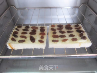 葡萄干吐司饼的做法步骤：6