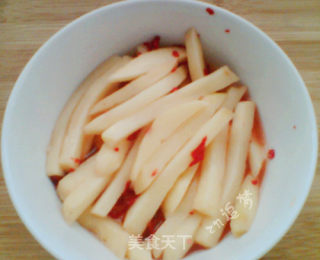 快速炸薯条的做法步骤：2
