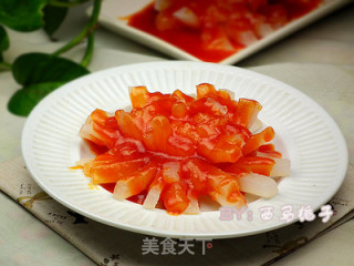 茄汁菊花萝卜的做法步骤：9