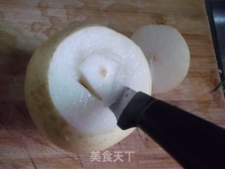 雪梨川贝炖冰糖的做法步骤：4