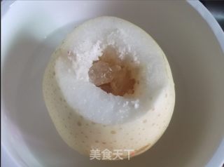 雪梨川贝炖冰糖的做法步骤：9