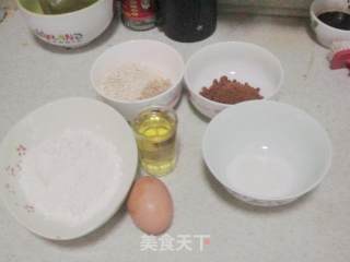 燕麦芝麻香酥饼干的做法步骤：1