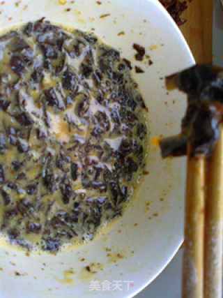 十分钟早餐—紫菜蛋饼的做法步骤：6