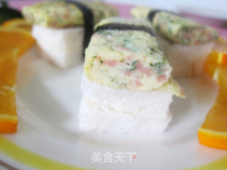 火腿蛋烧握吐司的做法步骤：15