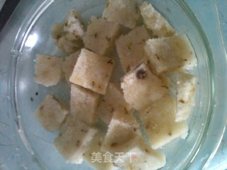 香煎重阳糕的做法步骤：3