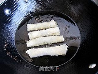 馋嘴小吃---韭菜春卷的做法步骤：10