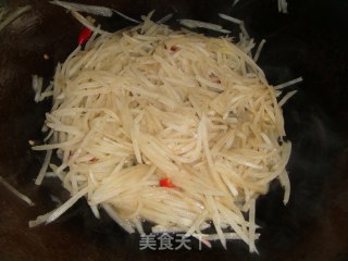香菜萝卜丝的做法步骤：5