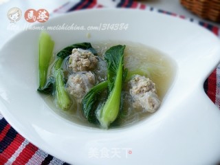 肉丸粉丝汤的做法步骤：9