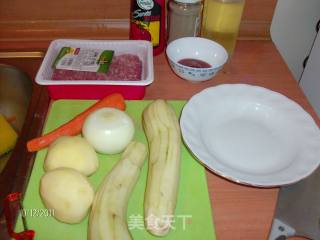 肉末炖土豆的做法步骤：1