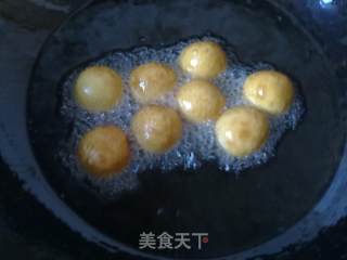 能拉丝的---地瓜奶酪球的做法步骤：10