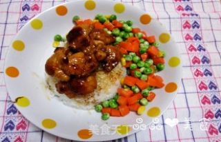 小朋友的最爱——照烧鸡饭的做法步骤：14