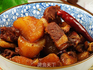 白萝卜炖猪肉的做法步骤：9