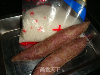 拔丝紫薯的做法步骤：1