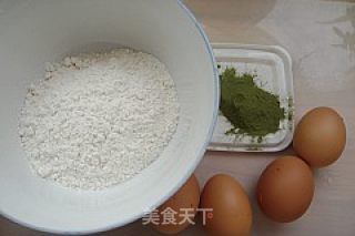 绿茶蛋糕的做法步骤：1